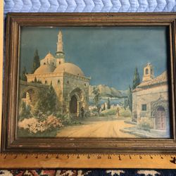 Vintage Church Art Print Marion Mfg Co   Early 1900s 