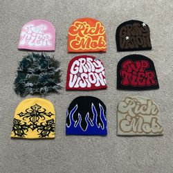 UNISEX Y2K BEANIE BUNDLE ONE SIZE | LIKE NEW