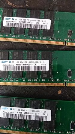 3x 4gb ddr2 ram