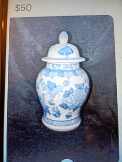 Vintage hand painted chinoiserie