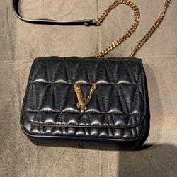 Versace Virtus Quilted Evening Bag