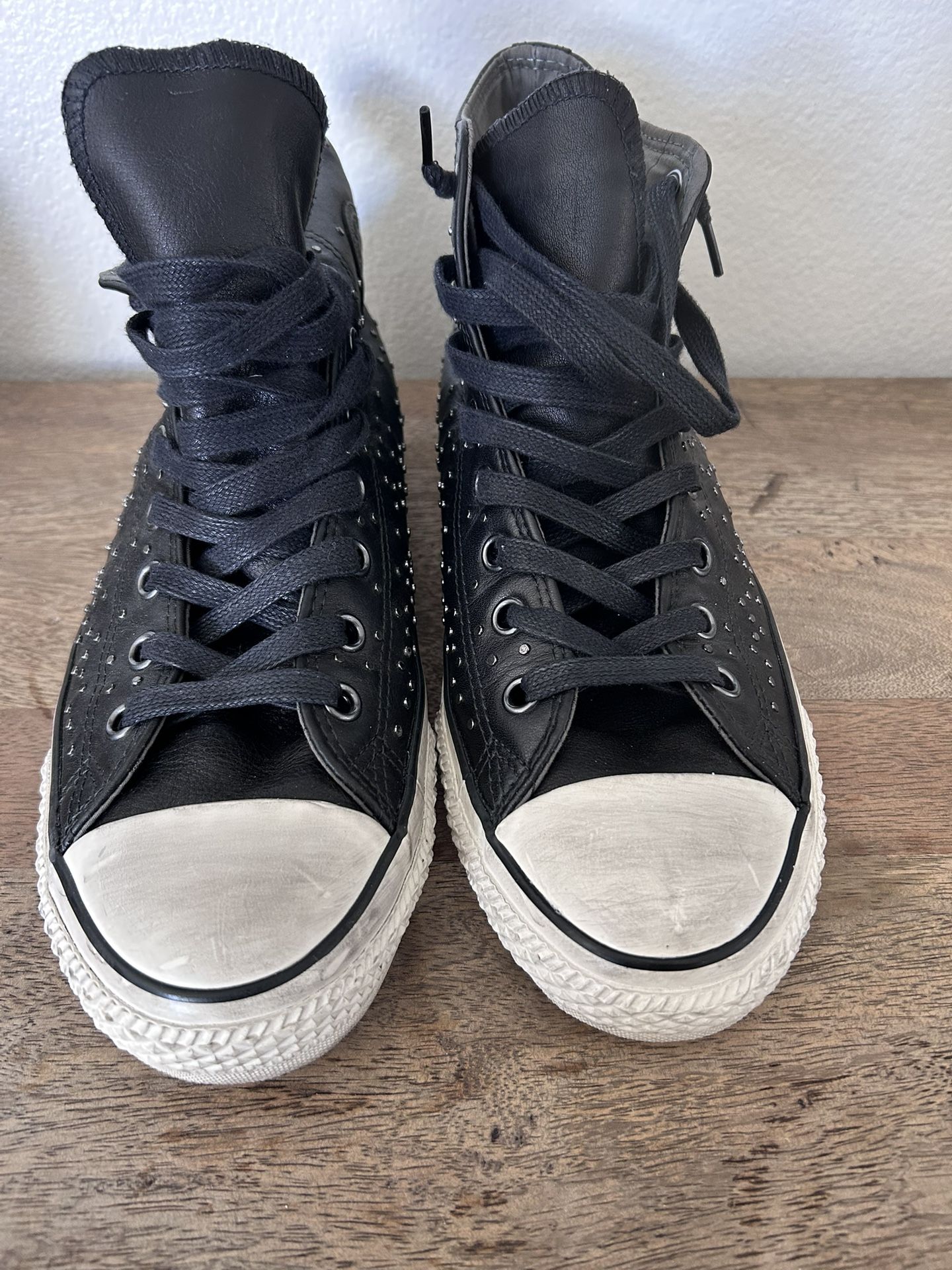Converse by John Varvatos Mini Stud Hi Black/Beluga151295C Us Men Size 10 Unisex Women Size 12