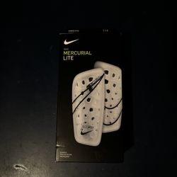 Nike CR7 Mercurial Lite Shin Guards Adult Size Large Unisex White CU8566 100