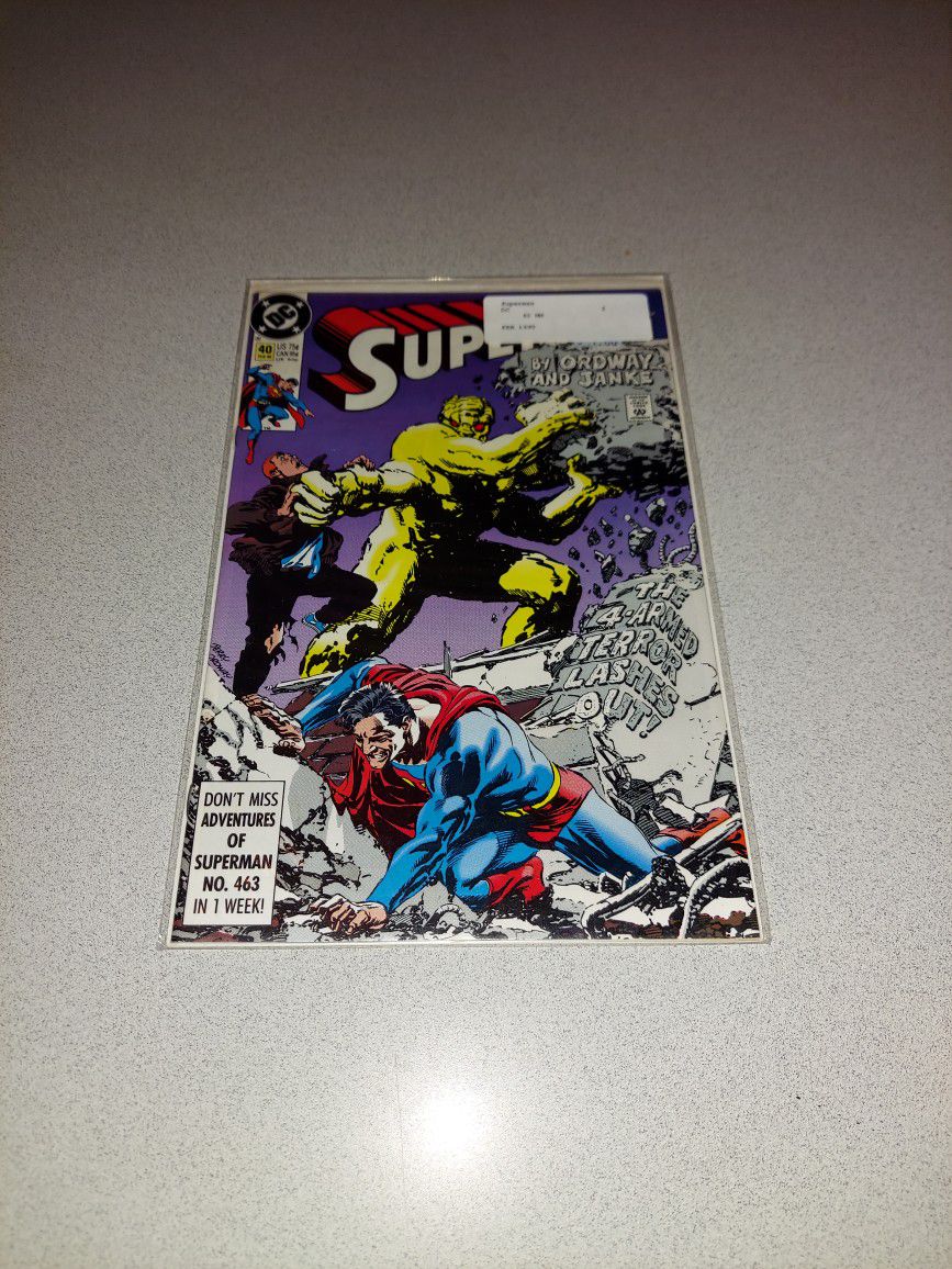 1990 SUPERMAN #40 COMIC BAGGED AND BOARDED 