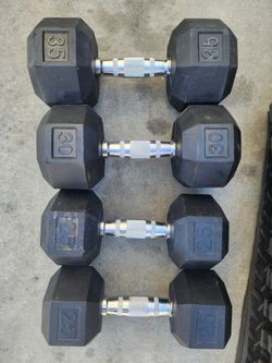 Rubber dumbbells