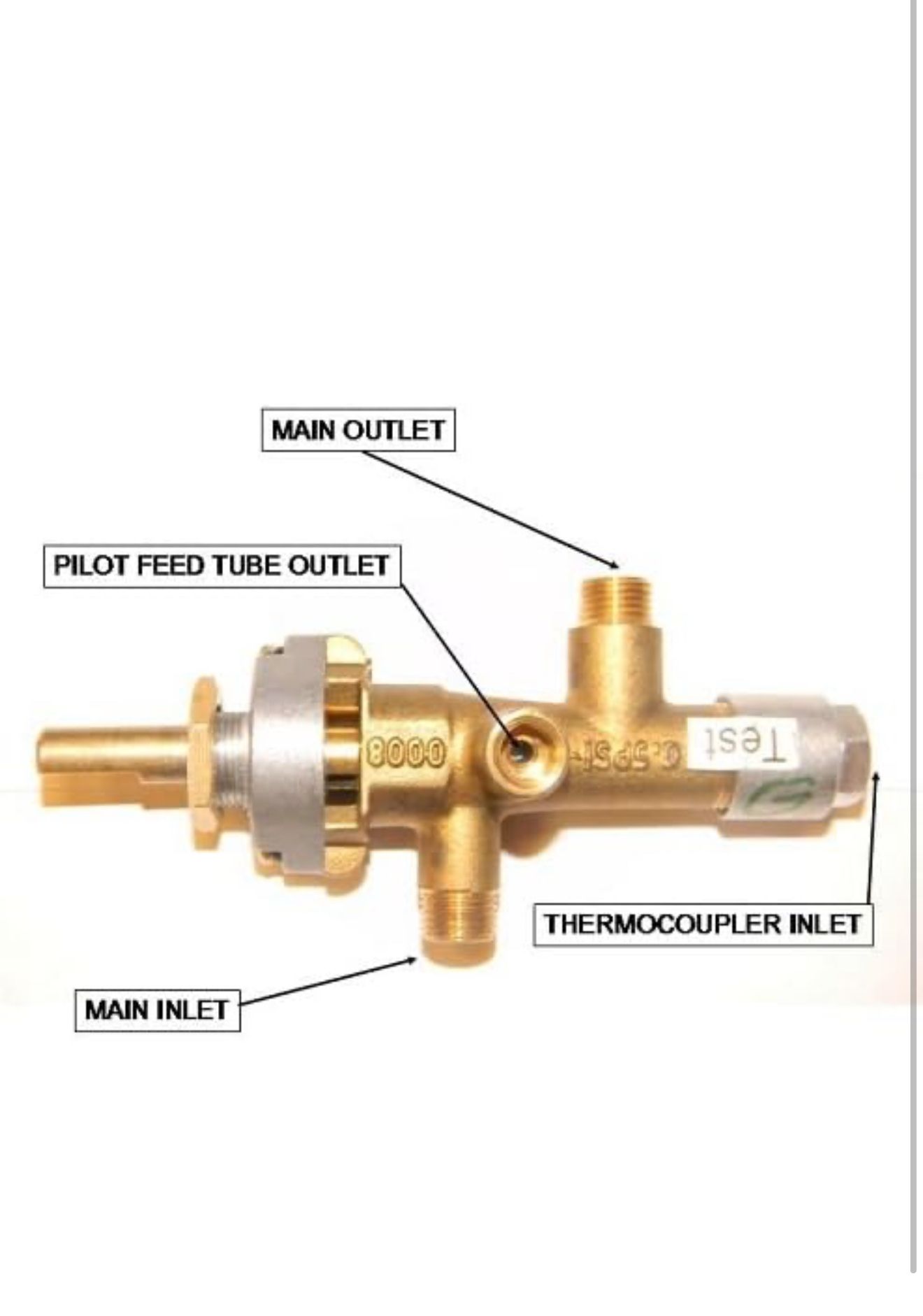Hiland THP-MCV Main Control Valve for Tall Patio Heater