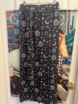 Women’s Shein Celestial Print Maxi Skirt With Slit Size Small