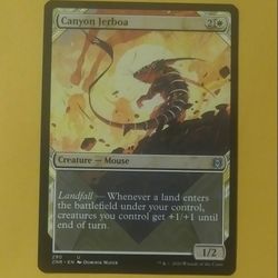 2020 Mtg Canyon Jerboa #290 Creature Mouse Landfall ZNR Dominik Mayer Zendiker Rising Magic The Gathering Card Game Wizards Of The Coast Collectible