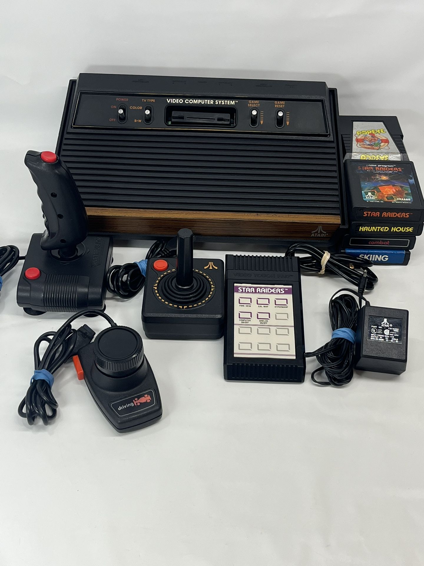 Atari 2600 Four Switch Console Bundle With Games