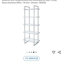 Glass bookshelf