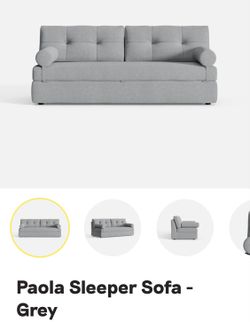 Paola Grey Sleeper Sofa