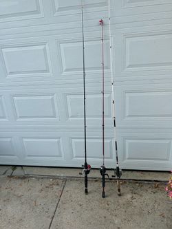 (3) fishing rods/reels