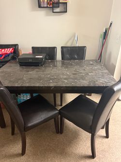 Dinning table with 6 chairs