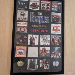 The Beatles Complete U.S. album covers '64-'70 framed poster