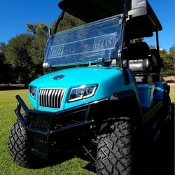 2025 Evolution D5 Maverick 4 Plus Golf Cart in Sky Blue 