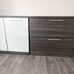 File Cabinet with Doors and Drawers 