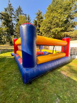 Boxing ring inflatable bouncy house