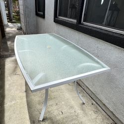 Outdoor/Indoor Glass Dining Table