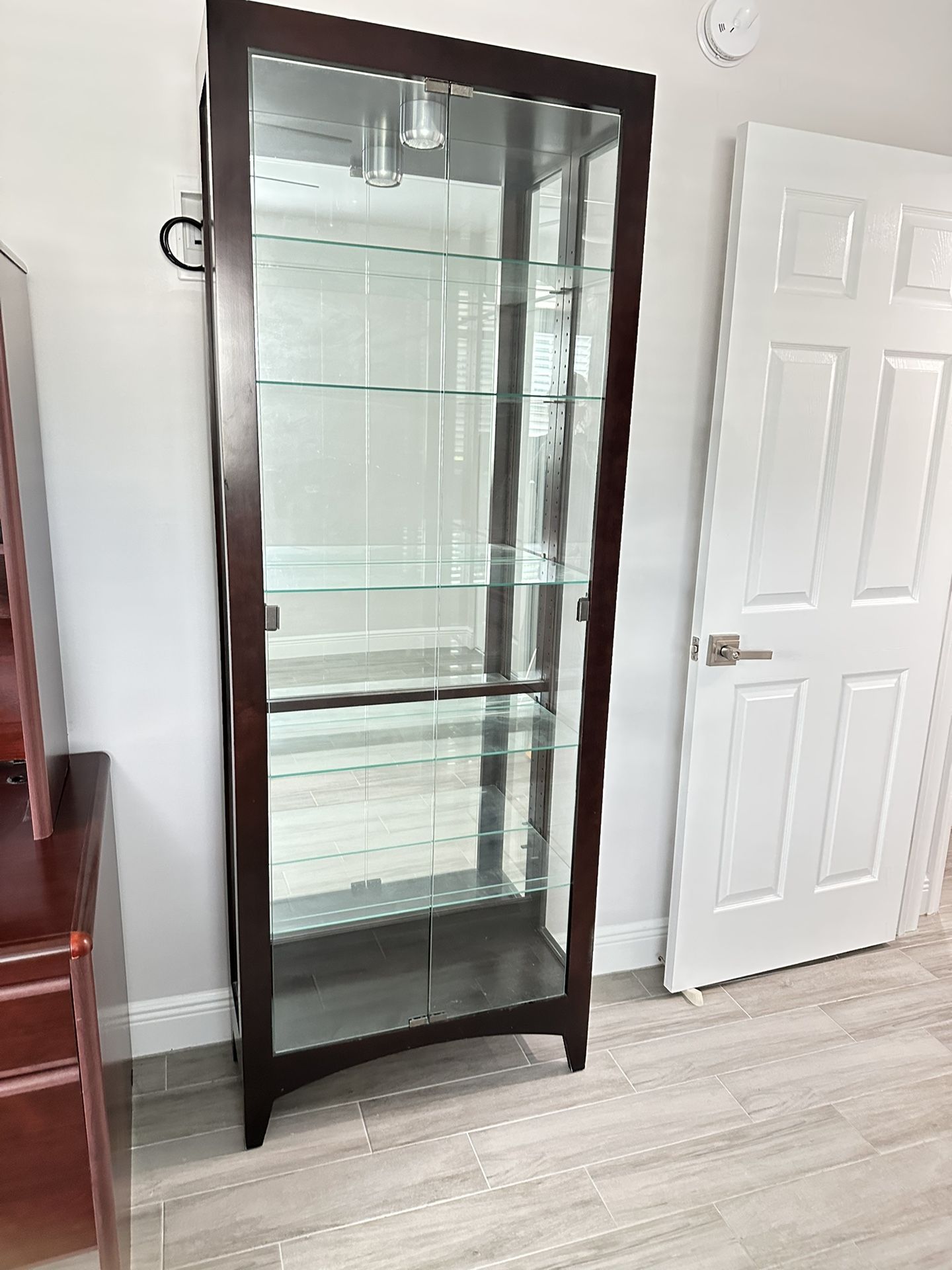 FREE Curio Cabinet Shelf W Glass First Come!