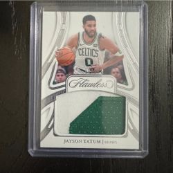 Jayson Tatum Panini Flawless Game Used Boston Celtics Patch Card