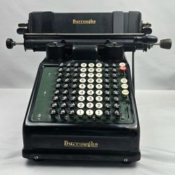 Antique Burroughs Adding Machine – Complete, Untested Vintage Calculator
