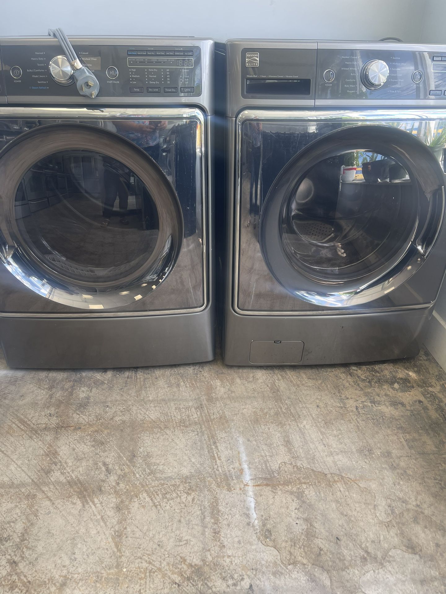 Kenmore Washer And Dryer 5.5 Capacity Stainless Steel 