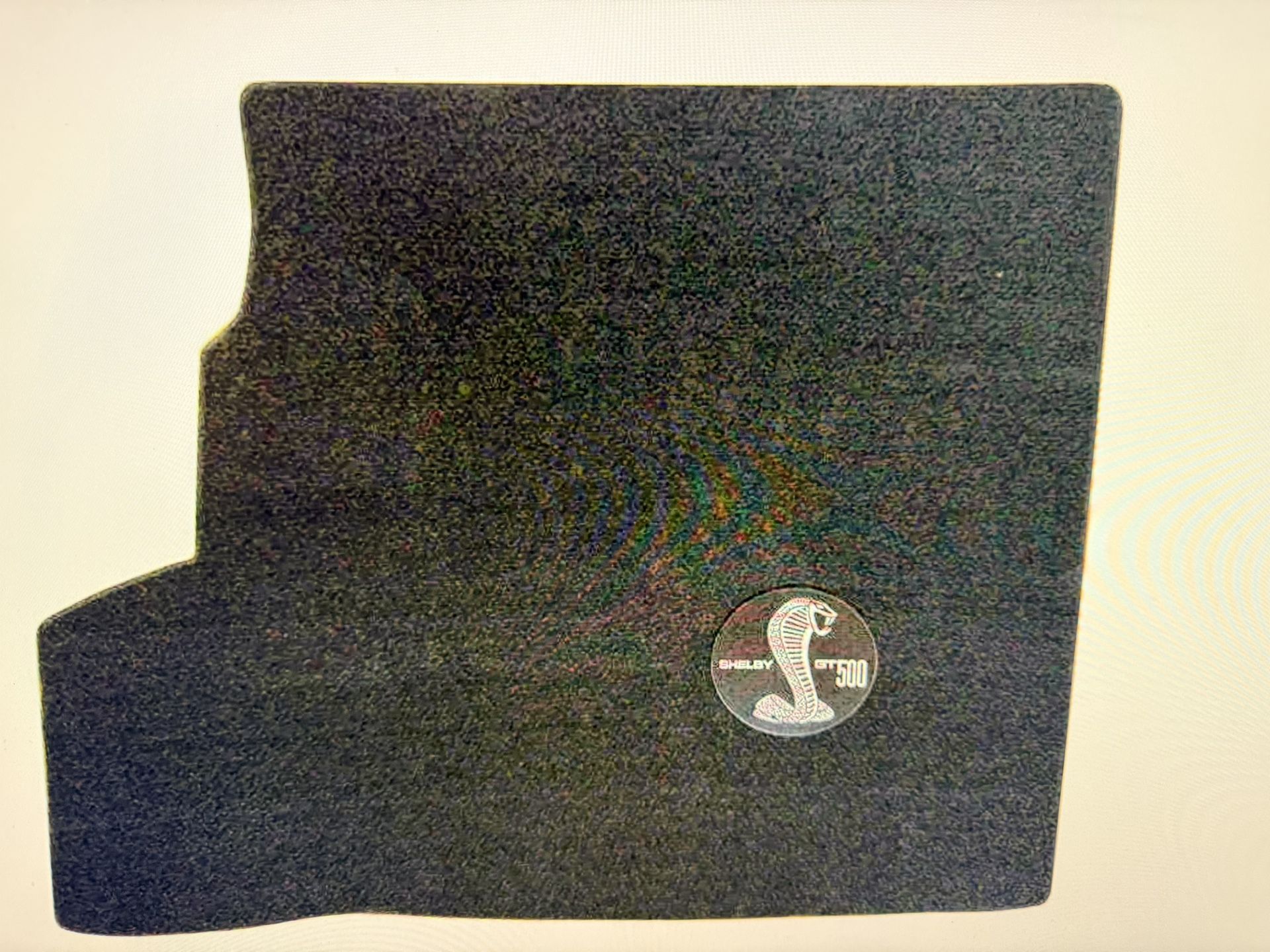 2010-2014 GT500 Convertible Black Trunk Mat With shaker 1000 - Shelby Cobra Logo