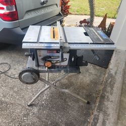 Tablesaw Ryobi 10 Inch With Folding Stand Cash Only 