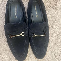 Thomas Crick metal bar suede loafers - Size 10