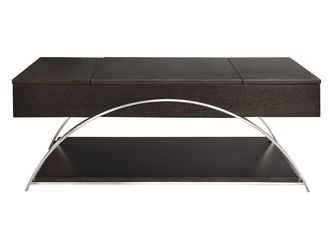 Tioga Espresso/Chrome Lift Top Cocktail Table