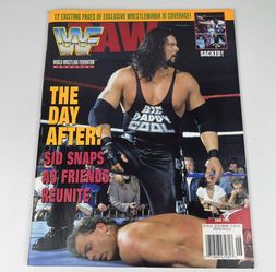 WWF Magazine Diesel & Shawn Michaels June 1995 WWE WWF Kevin Nash With trading Cards intact!.