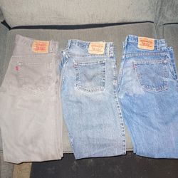 Vintage Levis Size 33/34, 32/34, &30/34