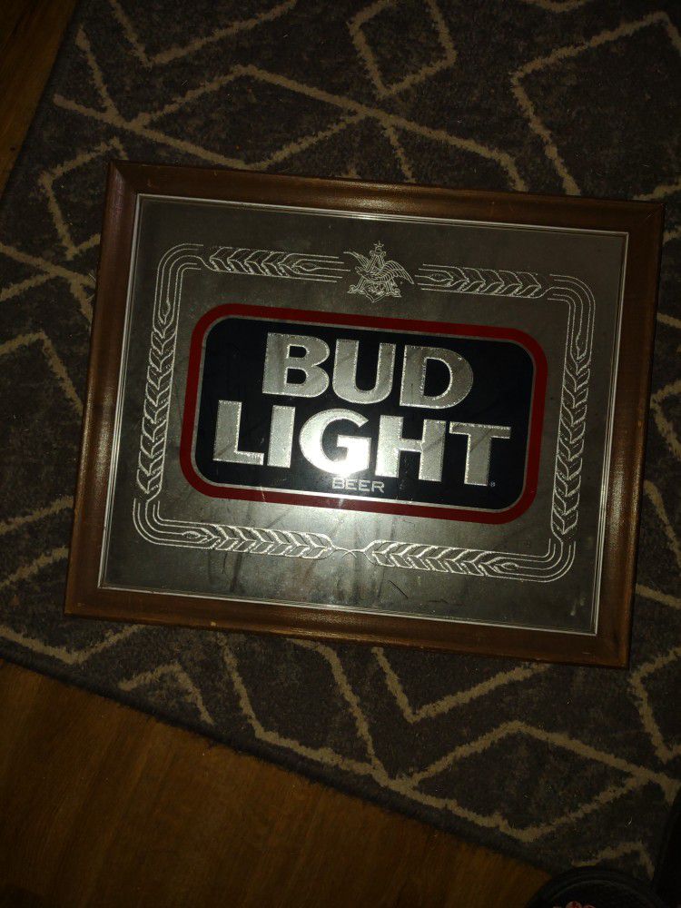 Bud Light Mirror Vintage