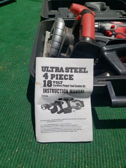 Ultra Steel Power Tool Combo Kit
