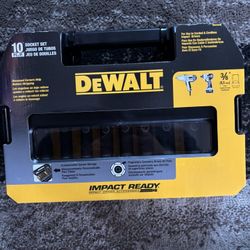 Dewalt Impact Ready 10 Piece Socket Set