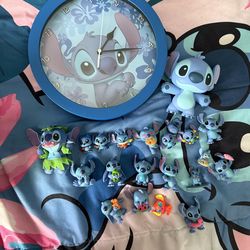 Stitch mini figures and clock
