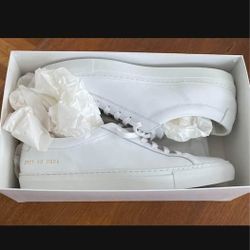Deadstock: Common Projects "White" Achilles Low - Women Euro 40 / Women US 9.5 / Men 8