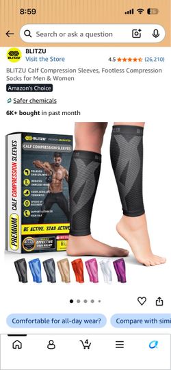 BLITZU Calf Compression Sleeves