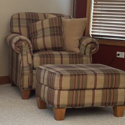 Two Club Chairs & Ottoman ***Flexsteel***