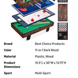 Kids Multi Sport Table New Unopen Never Used 