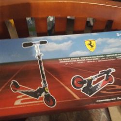 Ferrari Kick Scooter For Kids Foldable Scooter
