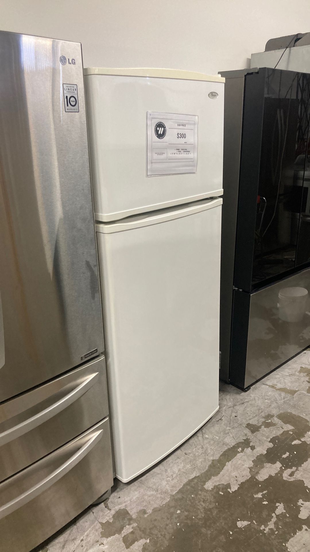 Whirlpool Top Freezer Fridge