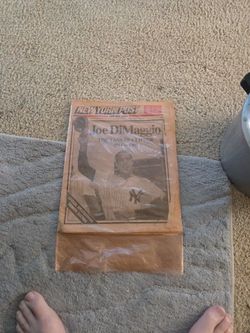 The New York Post Joe DiMaggio the Yankee Clipper