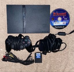 SONY PLAYSTATION 2 PS2 SLIM CONSOLE WITH VIDEO GAME & CONTROLLER