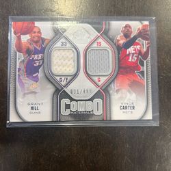 Upper Deck Sp Game Used Grant Hill Vince Carter /499