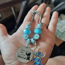 Stitch Blue Charm Bracelet NEW