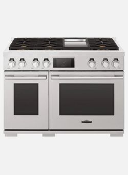 SKS 48-inch Dual-Fuel Pro Range - 6 Burners & Griddle