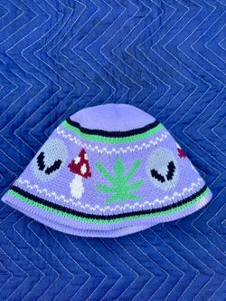 Crotchet Purple Bucket Hat