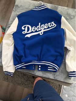 Dodgers authentic letterman reversible jacket.  New. Large