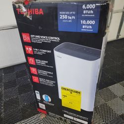 New! Toshiba 10,000 BTU Portable Air Conditioner AC  w/ Wi-Fi 